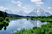 Tetons and a lake