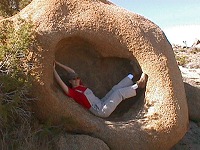 Carol in a rock