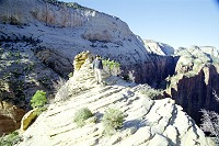 Sid on Angels Landing Point Sid on Angels Landing Point