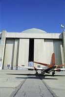 Through a hangar