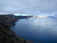 Winter came to Crater Lake