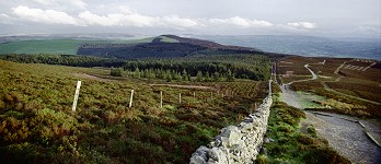 Panoramic view from atop Moel Fammau (southwards)