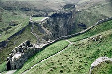 Slopes of the Tintagel fortress