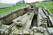 Latrine in a fort on Hadrian's Wall