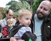 Tom a Lukáš jedou vláčkem v ZOO