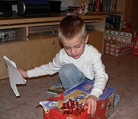 Old-timer Tom would rush to the largest box