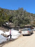 In a pass with snow In a pass with snow
