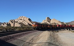 BNSF train in Cajon Pass