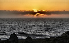 Pacific sunset at Fort Ross