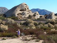 Lisa in Cajon Pass