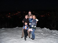 Our family + Táňa over Flagstaff