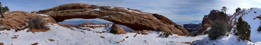 Zimní Canyonlands Zimní Canyonlands