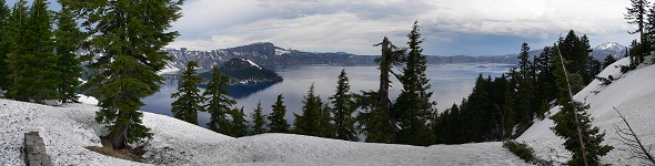 Crater Lake at the end of May