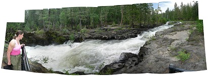 Falls on the upper Rogue were full of water Falls on the upper Rogue were full of water