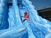 Neighborhood inflatable slide