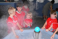 Tom, Oliver, Lisa and Nicolas at Discovery Children's Museum