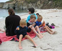 Pláž na Point Lobos