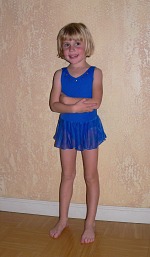 Lisa in her ballet dress Lisa in her ballet dress