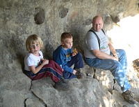 A caveman family A caveman family