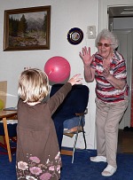 Lisa and granny Jožinka Lisa and granny Jožinka