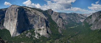Panorama Yosemitského údolí