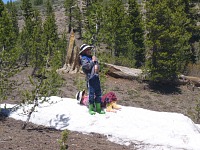 Kids on snow.