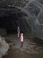 In a lava tube.
