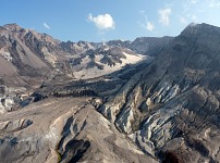 Detail of Mount St. Helens crater
