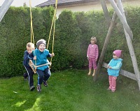On a swing