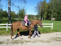 Lisa, mounted.