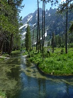 The creek was very picturesque. The creek was very picturesque.