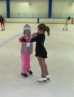 Figure skating lesson.