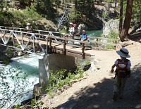 All that's left is crossing the bridge. All that's left is crossing the bridge.