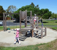 Our biking trip connected one playground to another