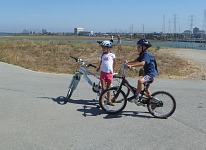 We pedaled up the only hill in the vicinity.