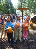 Kids were issued pumpkins, hence I don't have to take them to a pumpkin farm.