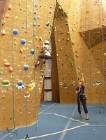 The greatest hit was scrambling up to the overhang and letting go.