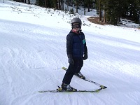 Tom skiing.