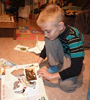 Tom and his book.