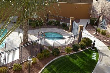 The children were granted a wish to swim in an outdoor pool in December.