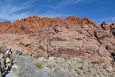 Překvapilo nás, kolik bylo v Red Rock Canyon lidí.