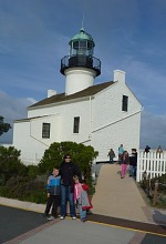 Maják na Cabrillo Point.