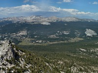 Tuolomne Meadows — the gray clump on the right is Lembert Dome.