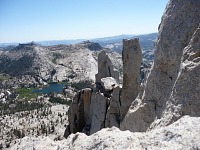A view to Cathedral Lakes.