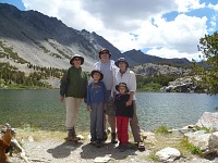 Family by Cooney Lake. Family by Cooney Lake.