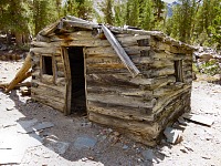 Zlatokopecká chajda na Virginia Lakes