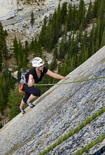 Vendula on Pywiack Dome, Yosemite Vendula on Pywiack Dome, Yosemite