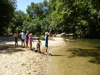 A rope swing on San Lorenzo River