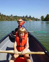 Tom and Lisa on Vasona Lake