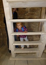 Even Oli had climbed up the castle tower.